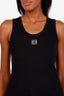 Loewe Black Ribbed Anagram Tank Top Size XL