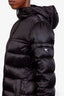 Prada Black Nylon Hooded Puffer Jacket Size 44