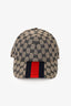 Gucci Grey/Navy GG Monogram Web Baseball Cap Size L