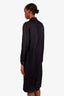 Off-White Black Logo Button Up Dress Size 38