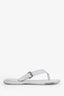 Louis Vuitton White Leather Damier Buckle Sandals Size 8 Mens
