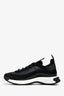 Pre-loved Chanel™ Black Velvet Calfskin Mixed Fibres CC Sneakers Size 41 Mens