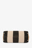 Burberry Black/Multicolour Novacheck Leather Wool Society Tote with Strap