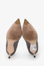 Sergio Rossi Grey Suede With Cutout High-Heel Pumps Size 37