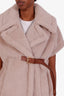 Max Mara Beige Alpaca Wool "Newabavo" Teddy Cape Size SM