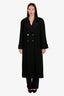 Pre-loved Chanel™ 21K Dark Green Woolen Long Coat Size 38