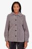 Samsøe Samsøe Grey Sharkskin Aylina Jacket Size XS