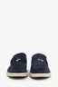 Loro Piana Navy Mocassins Summer Charms Walk Size 40
