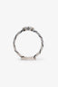 Gucci Sterling Silver Interlocking Chain Link GG Ring