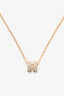 Hermès Beige/Gold Tone Mini H Pop Pendant Necklace