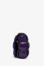 Bottega Veneta Dark Purple Shiny Leather Padded Cassette Crossbody Bag