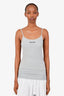 Miu Miu Grey Ribbed Seamless Tank Top Size XS/S