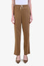 Celine Brown Wool Drawstring Trousers Size 34