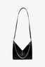 Givenchy Black Leather Cut Out V Small Shoulder Bag