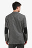Cannali Grey Houndstooth Wool Elbow Patch Suit Blazer Size 52 Mens