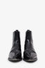 Bottines pointues en cuir verni noir Anine Bing, pointure 39