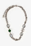 Pre-loved Chanel™ 2026 Metiers D'Art Silver Tone/Green Crystal Necklace