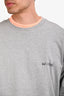 WE11DONE Grey/Neon Orange Reversible Gig T-Shirt Size L Mens
