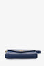 Prada Blue Bicolour Saffiano Leather Envelope Card Case