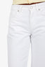 Reformation White Cary Low Rise Jeans Petite Size 23