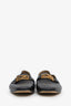 Hermès Black Leather Horse Buckle Loafers Size 36