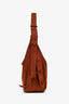 Lemaire Rust Brown Quilted Canvas Soft Game Medium Shoulder Bag