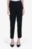Dries Van Noten Black Pinstripe Wool Blend Trousers Size 38