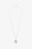 Tiffany & Co. Sterling Silver Twist Round Charm Pendant Necklace