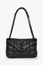 Saint Laurent Black Leather Lou Lou Small Shoulder Bag