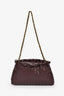 Bottega Veneta Burgundy Intrecciato Leather Medium Dustbag with Chain