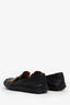 Gucci Black Leather Web Driving Loafers Size 9 Men's
