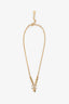 Collier Chanel™ 23B pré-aimé à pendentif cœur doré, orné du logo CC en cristal