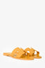 Hermès Yellow Leather 'Oran' Sandals Size 39