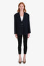 Max Mara Black Tapered Trouser Size 2