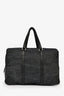 Prada Blue Denim and Leather Weekender Duffel Bag