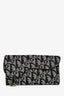 Dior Black Oblique Canvas Saddle Long Wallet