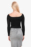 Jacquemus Black Knit Long Sleeve Cut Out Top Size S