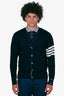 Thom Browne Navy Virgin Wool Button Cardigan Size 4 Mens