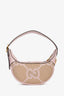 Gucci Beige/Pink Canvas GG Mini Ophidia Half Moon Mini Bag