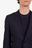 Hugo Boss Navy Virgin Wool Single Breasted Blazer + Pant Set Size 36 Mens