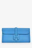 Hermès 2017 Blue Swift Leather Jige Elan 29 Clutch