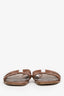 Hermès Brown Leather Oran Sandals Size 41