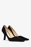 Prada Black Suede Pointed Heels Size 36
