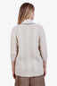 Brunello Cucinelli Cream Wool Button Up Cardigan Size S