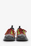 Gucci Run Black/Red/Neon Green Lace Up Sneakers Size 9.5 Men's