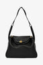 Hermès 2019 Black Clemence Lindy 30 With GHW
