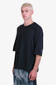 Issey Miyake Homme Plisse Black Cotton T-Shirt Size 3
