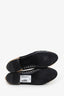 Pre-loved Chanel™ White/Brown Raffia CC Cap Toe Ballerina Flats Size 38.5