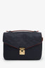 Louis Vuitton Navy Empreinte Metis Pochette Shoulder Bag with Strap