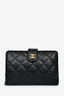 Pre-loved Chanel™ 2016 Black Quilted Caviar French Purse
